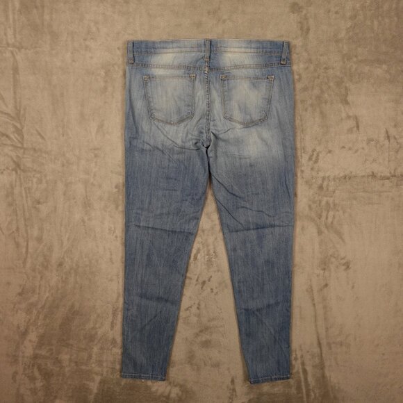 Flying Monkey Jeans low rise skinny women's 32 blue‎ denim fade lightweight - Picture 10 of 14